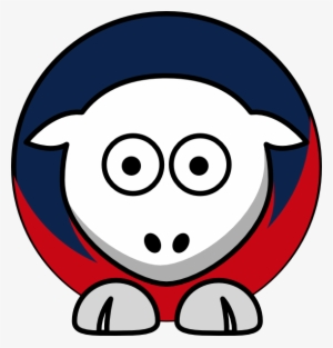 Sheep 4 Toned New England Patriots Team Colors Svg #1454902