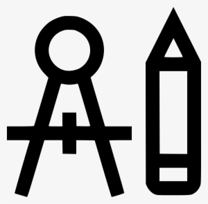 Compass Pen Pencil Graphic Design Shape Svg Png Icon - Vector Graphics #1455033