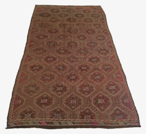 Rug Maroon Runner #1455036