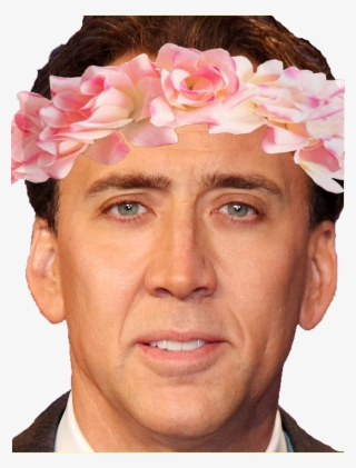 A Transparent Flower Crown Nic Cage Because I Wanted - Nicolas Cage #1455397