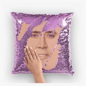 "cage Face ﻿sequin Cushion Cover\ - Cushion #1455595