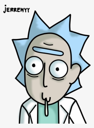 Rick's Drool By Jerremyy - Rick And Morty Drool Face - Free Transparent ...