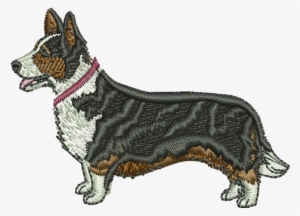 Welsh Corgi Cardigan Black And Tan Embrodiered Baseball - Pembroke Welsh Corgi #1456748