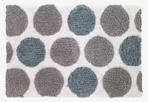 White - Avanti Dotted Circle 20" X 30" Bath Rug - Blue #1458280