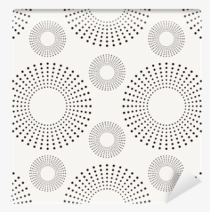 Seamless Pattern With Dotted Circles Wall Mural • Pixers® - Vector Graphics #1458720