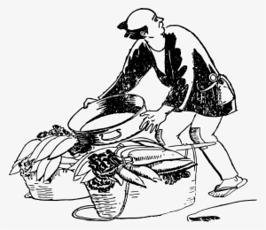 This Free Icons Png Design Of Guy With Veggies #1458878