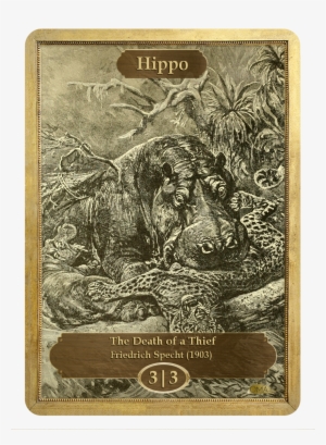 Hippo Token By Friedrich Specht - Magic: The Gathering #1459087