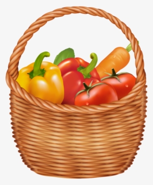 Vegetables Basket Png Clipart Picture - Vegetables Clipart #1459542