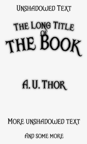 Example Title Page With Svg Blur - Pgf/ti<i>k</i>z #1460133