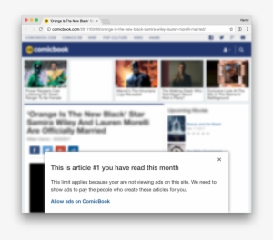 Web Page That Shows An Overlay That Says You Can Only - Web Page #1460160