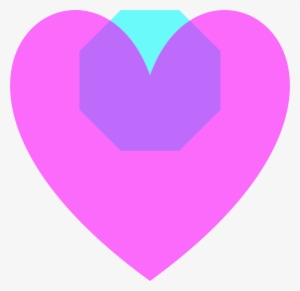 This Free Icons Png Design Of Transparent Magenta Loveheart #1460428
