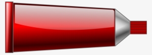 Color Red Paint Cyan Tube - Red Paint Tube Clipart #1460483