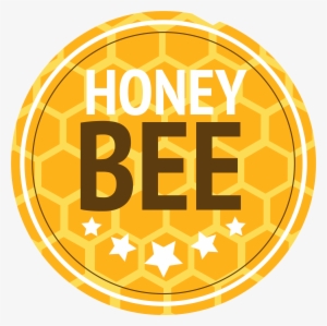 Bee Honeycomb Round Label - Bee Honey Label #1460529