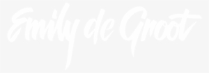 Emily De Groot Logo Png Emily De Groot Logo White 960×375 - Calligraphy #1460641