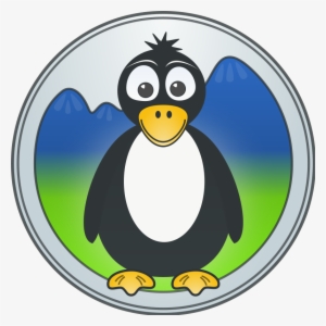 A Penguin In The Mountains Clip Art Download - Breast Cancer Penguin Magnet #1460791
