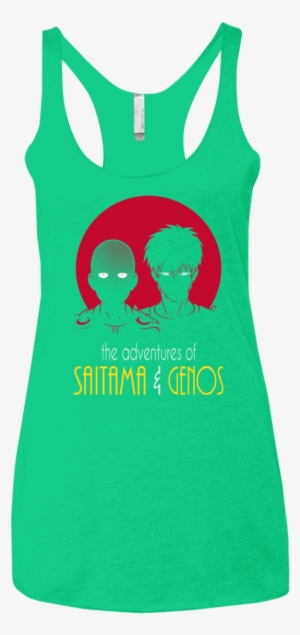 Adventures Of Saitama & Genos Women's Triblend Racerback - If I Can’t Bring My Dog I’m Not Going T-shirt, Tank #1460872