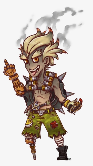 Junkrat Chibi By Roseannepage On Deviantart Jpg Library - Overwatch Junkrat Chibi #1462592