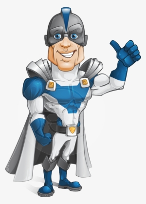 Vector Futuristic Hero Character - Futuristic Cartoon Characters #1462665