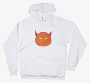 Expressive Red Devil Emoji Unisex Pullover Hoodie - Hoodie #1462771