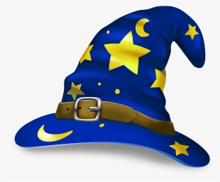 Wizard Clipart Cap - Transparent Background Wizard Hat #1463115