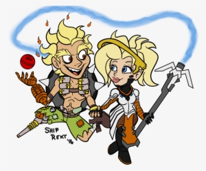 Balls Deep In Mercyrat - Junkrat And Mercy Ship #1463413