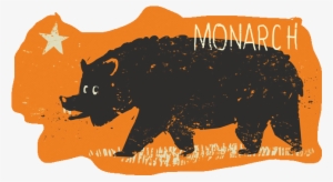 Monarch The Bear From Kingdom Animalia California Flag - Animal #1463615
