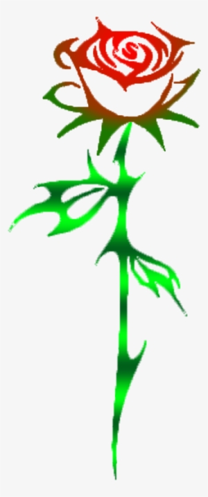 Rose Thorns Png - Dibujo De Rosa Con Espinas #1463872