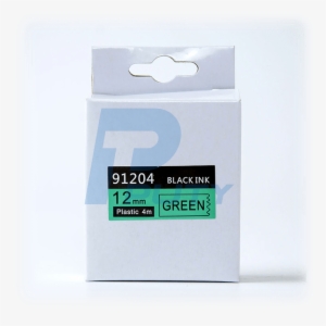 Compatible Black On Green 91204 12mm Label Tapes For - Label #1463988