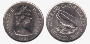 Turks And Caicos Quarter Crown 1981 - Turks & Caicos Islands Coins #1465124