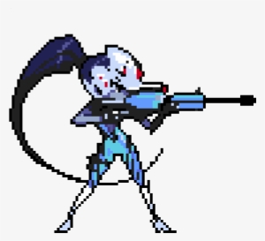 Widowmaker Frozen - Overwatch Pixel Spray Grid #1465347