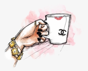 Illustration Cup Transprent Png Clipart Transparent - Chanel Drawing #1465707