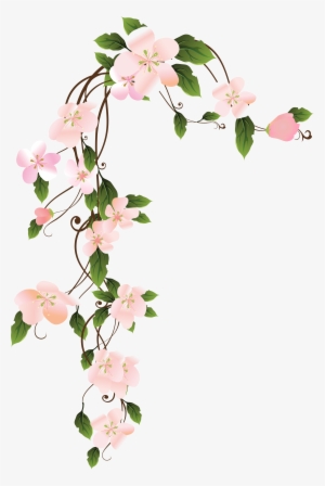 Hanging Floraw Decoration Png Clip Art Image - Hanging Flower Png #1467279