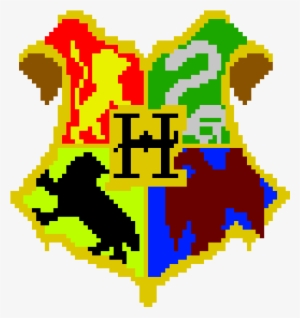 Hogwarts Crest - Pixel Art Harry Potter #1467585