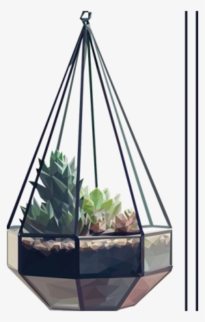 Hanging Plant Sticker - Doniczka Wiszaca Na Scianie #1467615