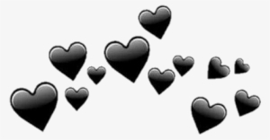 Blackhearts Dark Heart Tumblr Stickers Followmefo Report - Black Hearts Tumblr Png #1467807