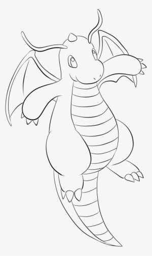 149 Dragonite Lineart By ~lilly-gerbil Swag - Dragonite Lineart #1469826