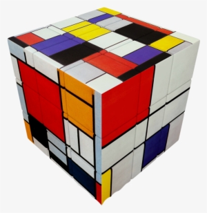 Rubik's Cube Costume V-cube 3 Flat - Mondrian Cube #1470034
