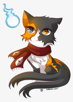 Clip Art Library Download Chibi Cat Commission For - Cat With Scarf Drawing #1470536