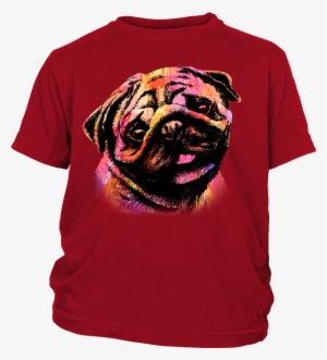 Watercolor Pug Kids T-shirt - I'm Sassy Like My Aunt - Youth Shirt #1471541