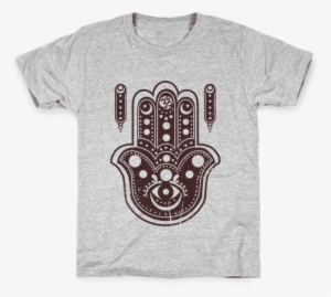 Namaste Hamsa Hand Kids T-shirt #1472316