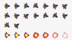 Galaga Ship Sprite Png - Cartoon #1472623