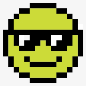 Sun Glasses Emoji - Pixel Art Emoji #1472681
