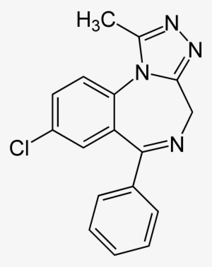 Xanax Drawing Pizza - Alprazolam Chemical Structure #1473025