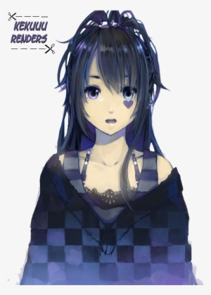 Blue Anime Girl Render By Kekuuu By Kekuuu - Blue Anime Girl Render #1473581