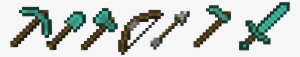 Minecraft Diamond Sword Png - Minecraft Bow Coloring Pages #1474135