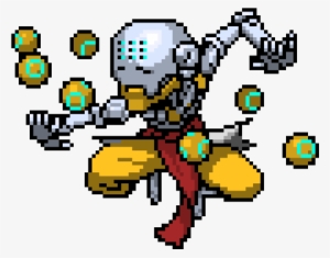 Zenyatta - Overwatch Zenyatta Pixel Spray #1474590
