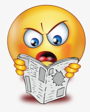 Angry Newspaper - Reading Emojis #1475289