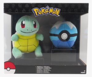Pokemon Squirtle & Dive Ball Plush Jc - Totodile And Luxury Ball Plush #1475461
