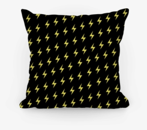 Hufflepuff House Lightning Bolt Pattern Pillow - Pillow #1477214