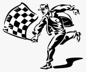 Motor Race Official With Checkered Flag - Bandiera A Scacchi Vettoriale #1477677 Motor Race Official With Checkered Flag - Bandiera A Scacchi Vettoriale #1477677